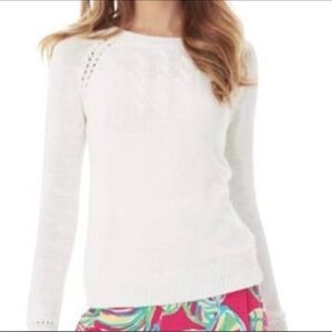 Lilly Pulitzer Seana‎ Cream Colored Sweater size Medium